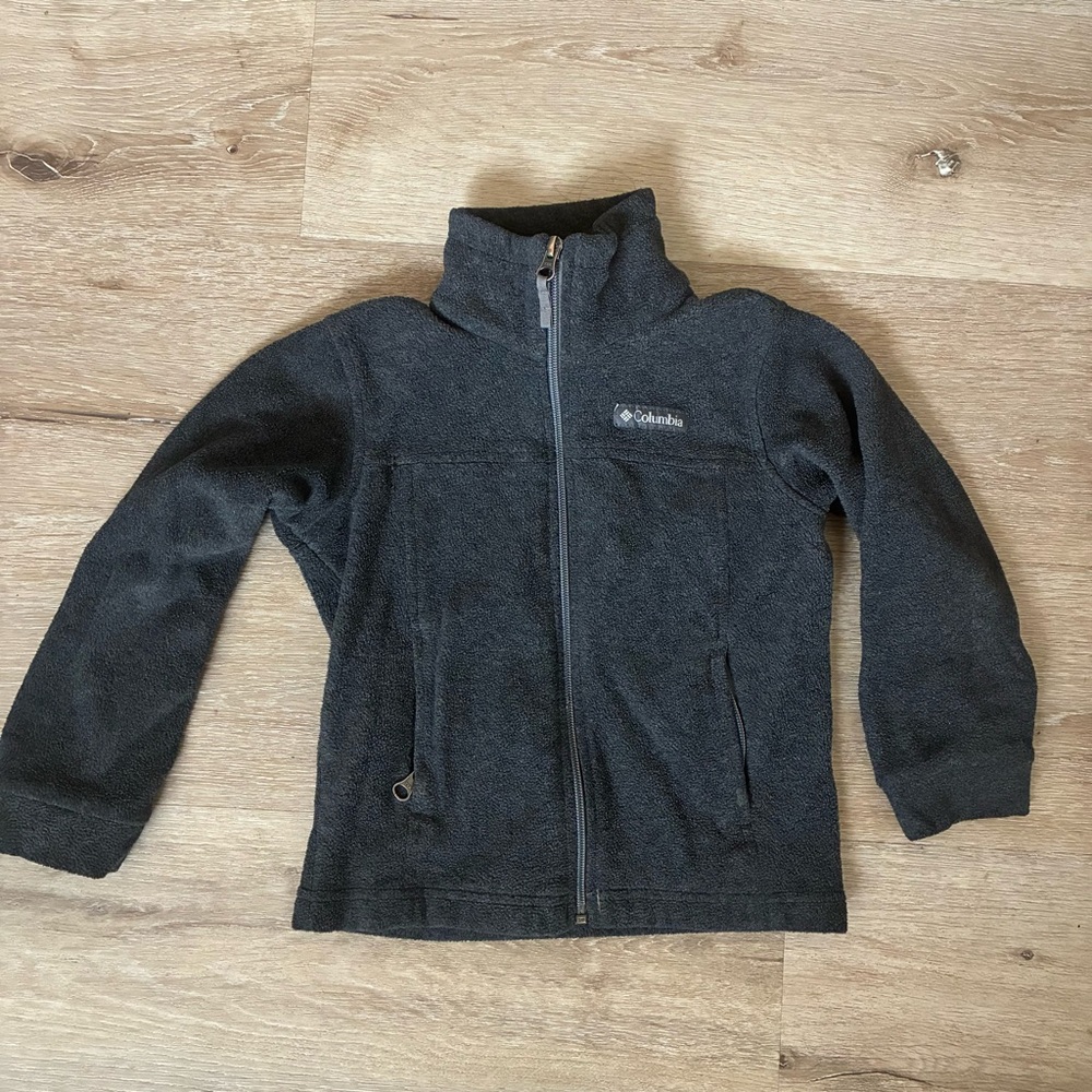 Columbia Charcoal Full-Zip Fleece Jacket